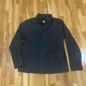 Old navy dark grey men’s khaki jacket